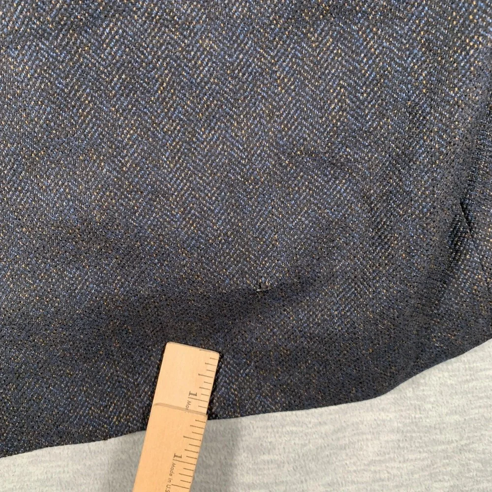 Brioni Blazer Mens 42 Herringbone Wool Cashmere Double Breasted Sport Coat Italy